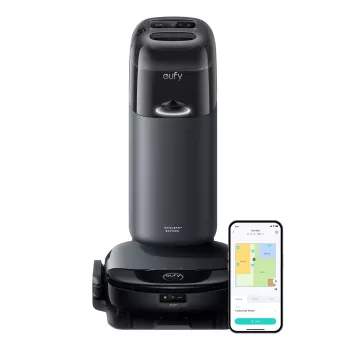 Anker Eufy Omni S1 Robotinis dulkių siurblys su šlapia valymo funkcija ir įkrovimo stotele | 8000 Pa | 216 min | Pilka