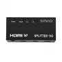 HDMI vaizdo skirstytuvas SAVIO CL-42 — 2x HDMI išėjimai, 1920x1080, 36 bitų spalva, metalinis korpusas, 5V/1A