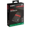 SSD nešiojamas Emtec X200 2TB juodas USB Type-C 3.2 Gen 1