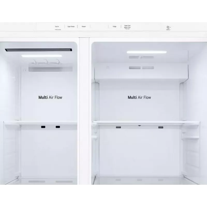 Šaldytuvas LG GSLC40SWPE šaldiklis šone 638 L Baltas