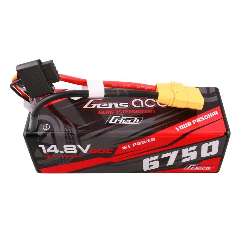 Gens ace G-Tech 6750mAh 14.8V 60C 4S1P 14# XT90 akumuliatorius