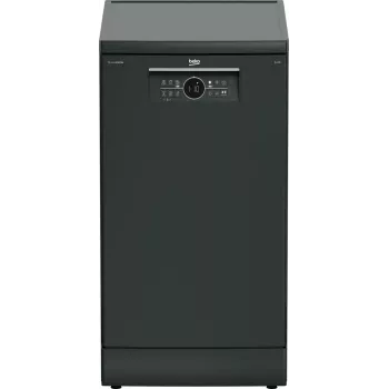 Įmontuojama indaplovė BEKO BDFS26123AQ, 45 cm, 10 komplektų, 49 dB, antracitas