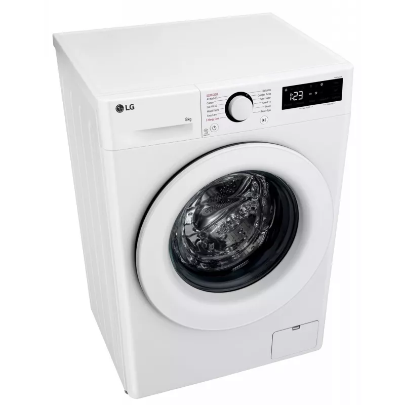 LG F2WR508SWW Skalbimo mašina, priekinis pakrovimas, 8 kg, 1200 aps./min., garo funkcija