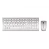 CHERRY DW 8000 belaidis klaviatūros ir pelės rinkinys RF, QWERTZ vokiečių išdėstymas, sidabrinis, baltas