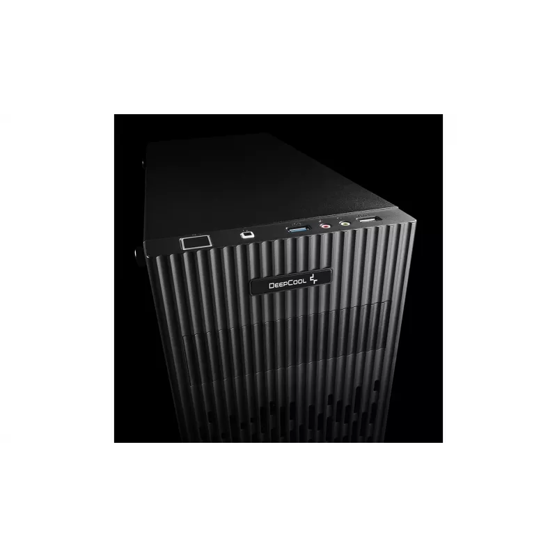 PC korpusas DeepCool Matrexx 30 Mini Tower – Micro ATX, grūdintas stiklas, 3x3,5 colio / 2x2,5 colio vietos, GPU iki 25 cm