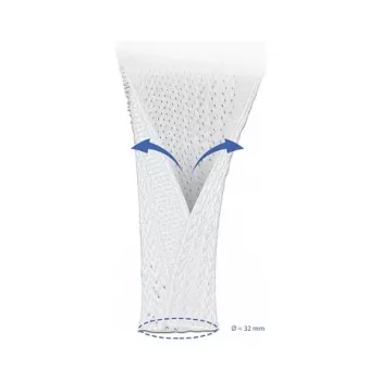 Pintas vamzdelis DeLOCK 20820 10 m x 32 mm baltas