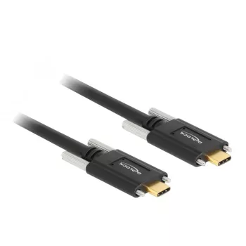 USB-C laidas DeLOCK 83720 USB 3.2 Gen 2 1 m juodas