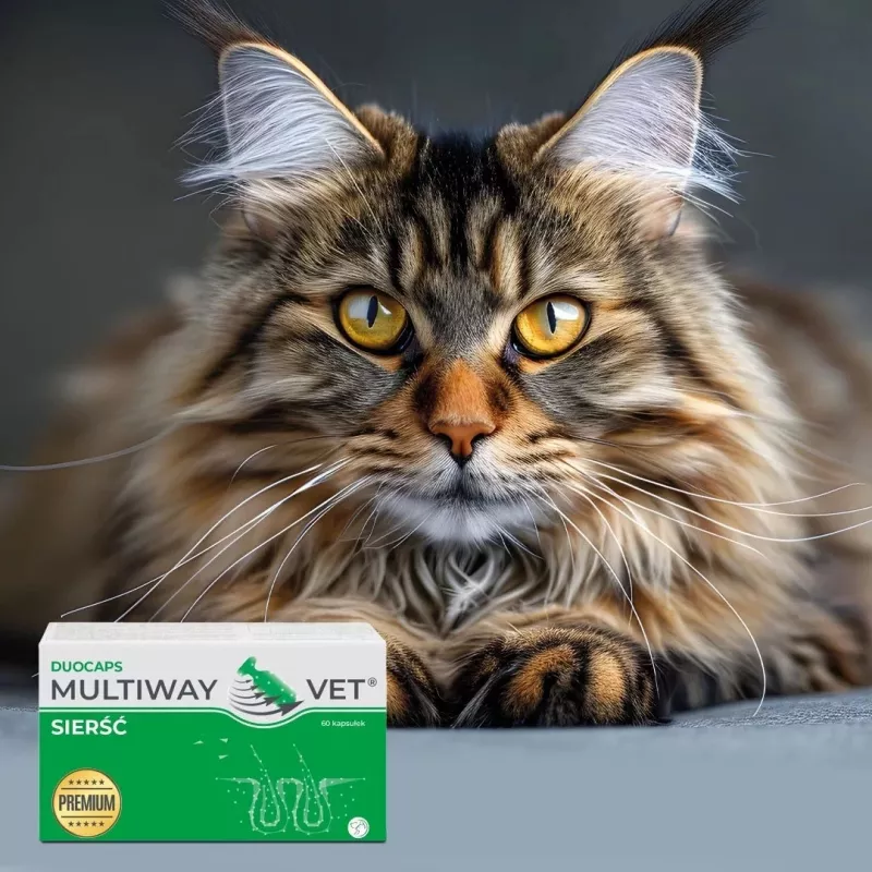 Minkštos gelio sukiojamos kapsulės JM Sante Multiway Vet kailiui ir odai šunims ir katėms 60 vnt, 150 g
