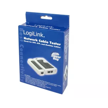 Kabelių testeris LogiLink WZ0010, tinklo kabelių tikrinimo įrankis