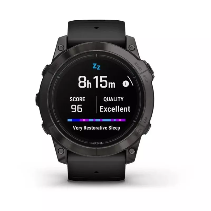 Garmin EPIX PRO g2 51mm Safyras Anglies Pilkas DLC Titanas Juodas