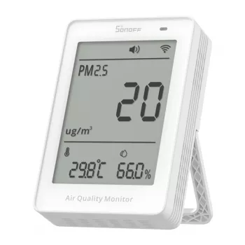 Oro kokybės matuoklis WiFi LCD Sonoff AirGuard PM2.5 SAWF-07P