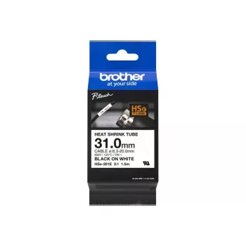 Spausdinimo juosta Brother HSe-261E juoda ant baltos 3,1 cm x 1,5 m