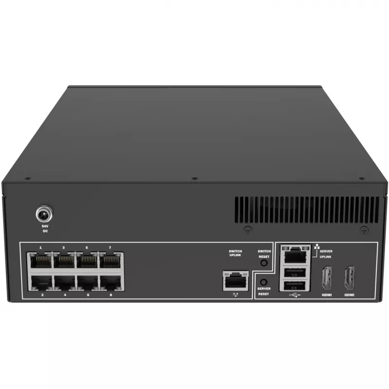 Tinklinis vaizdo registratorius - 8 IP kanalai - 4 TB HDD - PoE jungiklis - HDMI - USB 3.2