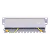 Patch panel LANBERG PPF6-9012-S, 12 prievadų, metalinis, pilkas, 1U, 215×130×44.5 mm