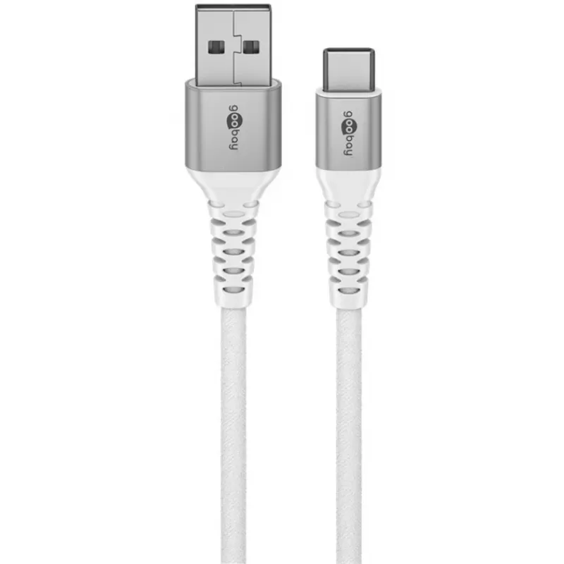 Goobay 74530 USB laidas baltas