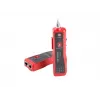 LANBERG NT-0501 tinklo kabelio testeris – RJ-11/RJ-12/RJ-45, iki 250 m, įmontuota baterija, LED indikatoriai, juodas