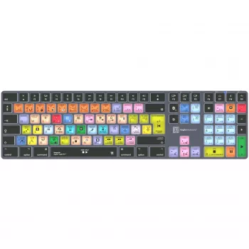 Klaviatūra LogicKeyboard Apple Logic Pro X2 Titan DE Mac, vokiškas išdėstymas – LKB-LOGXP2-TM-DE