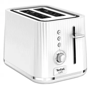 Tefal Loft TT7611 skrudintuvas 2 griežinėliams chromuotas, baltas