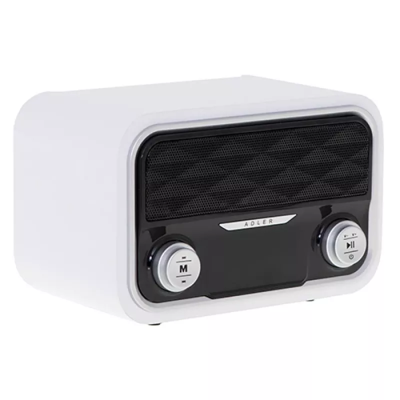 Nešiojamas radijas Adler AD 1185 – FM, Bluetooth 4.0, MP3, SD kortelė, AUX, 1800 mAh baterija, LCD ekranas, mikro-USB įkrovimas