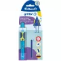 Pelikan griffix® automatinis rašiklis dešiniarankiams – Neon Fresh Blue – mėlynas – kasečių sistema – plastikas – nerūdijantis plienas – dešiniarankiams (820363)