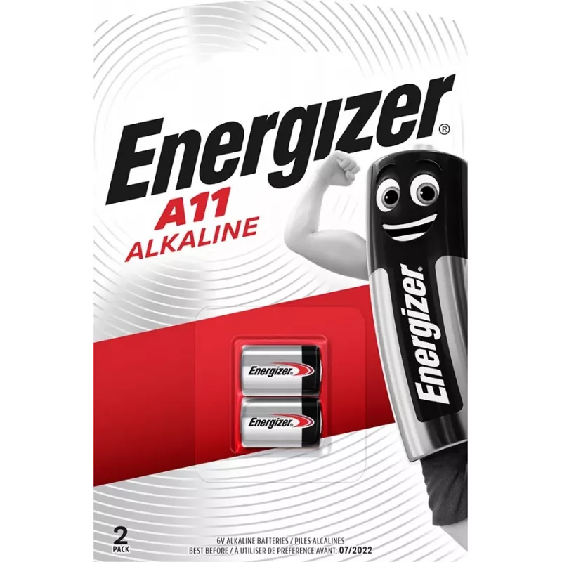 Šarminė ličio baterija Energizer A11/E11A 6V 2 vnt. – sidabrinė, lizdinė pakuotė