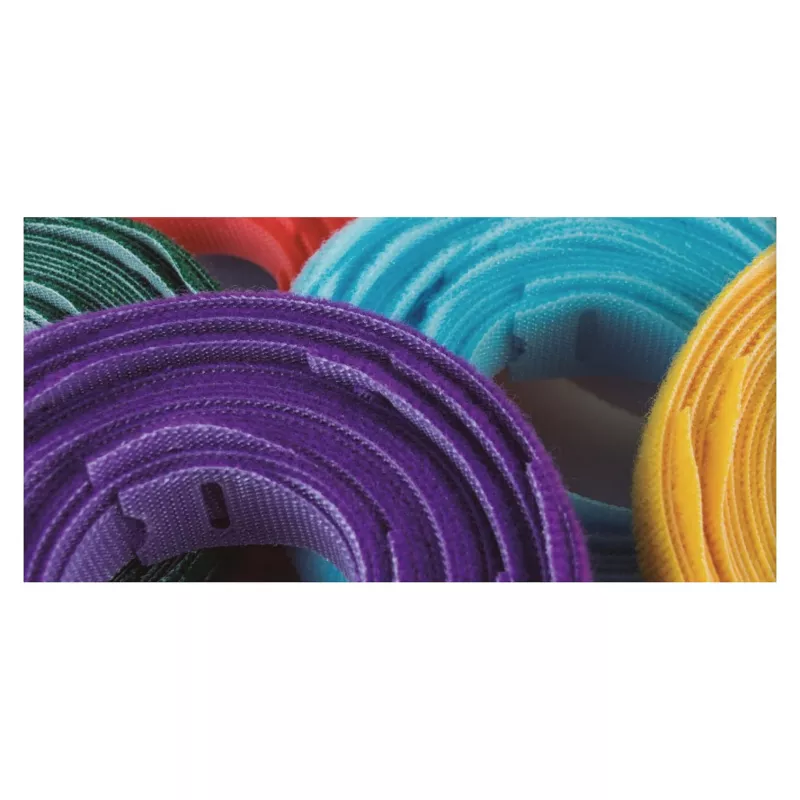 Daugkartinio naudojimo kabelių raištis Velcro ONE-WRAP 150×20 mm juodas, polipropilenas, pakuotė 100 vnt.