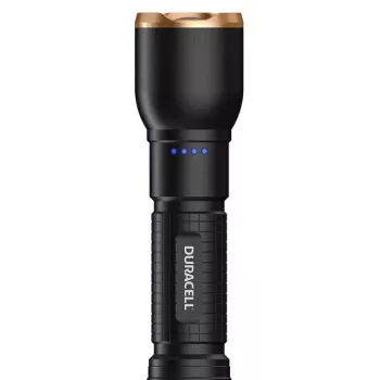 Duracell DF2500R rankinis įkraunamas žibintuvėlis, juodas