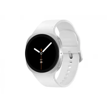 Samsung Galaxy Watch 8 3,3 cm (1,3 colio) AMOLED 40 mm Skaitmeninis 438 x 438 pikselių Liečiamas ekranas 4G Sidabrinė Wi-Fi GPS (palydovas)