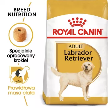 Sausas šunų ėdalas Royal Canin Labrador Retriever Adult 12 kg – paukštiena, 30% baltymų, 13% riebalų