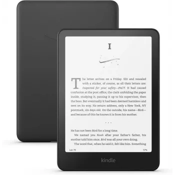 E. knygų skaitytuvas Amazon Kindle Paperwhite 7 colių 300 ppi 16 GB vandeniui atsparus juodas, USB-C