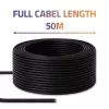 Ethernet pataisos laidas QOLTEC CAT6 UTP, 50 m, juodas