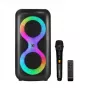 Nešiojamas muzikos centras MANTA SPK0401B100 Bluetooth garsiakalbis, 100 W galia, FM radijas, karaokė, įmontuota baterija, X-BASS