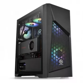 PC korpusas Thermaltake Commander G32 TG ARGB Midi Tower juodas
