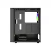 Gembird Fornax 4300 CCC-FC-4300 ATX Midi Tower žaidimų kompiuterio korpusas, grūdintas stiklas, ARGB ventiliatoriai, 2x USB 3.1, 1x USB 2.0, juodas
