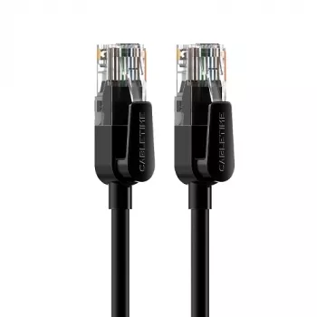 Ethernet kabelis CABLETIME Cat6 UTP 5 m, juodas