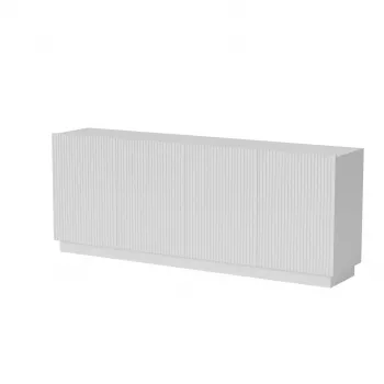 Komoda Cama LIVERTI 200x42x78 cm balta, medžio drožlių plokštės rėmas 16 mm, durys 16 mm