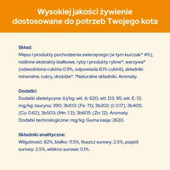 Šlapias kačių ėdalas Purina Nestlé Adult 1+ 10×85 g – vištiena