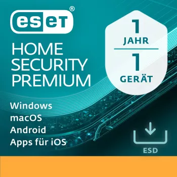 ESET Home Security Premium elektroninė programinė įranga parsisiuntimui 1 licencija 1 metams