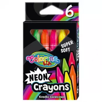 Pieštukai Colorino Kids Neon 6 spalvų