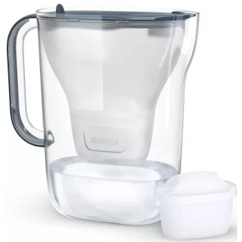 BRITA vandens filtro ąsotis Style Essential Graphite su 4 MAXTRA Pro filtrais, 2.4 L talpa, 1.4 L filtruoto vandens