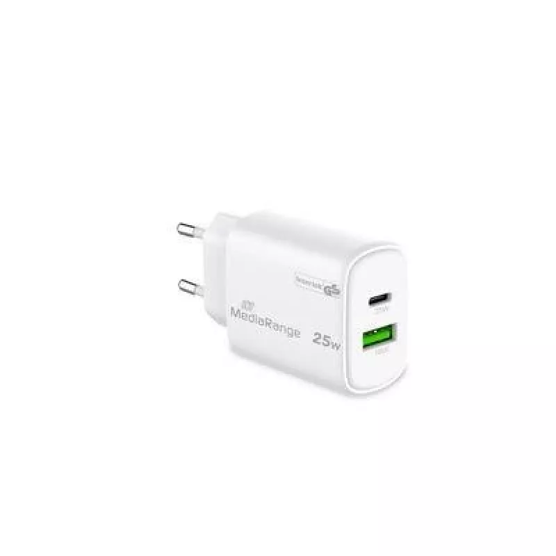 Maitinimo adapteris USB/USB-C 25W/FAST MRMA112-2 Mediarange