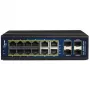 Valdomas ALLNET ALL-SGI8016PM L2+/L3 jungiklis su 12 Gigabit Ethernet PoE prievadų