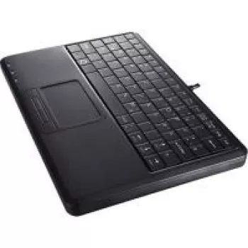 Perixx PERIBOARD-510 H PLUS juoda klaviatūra su integruotu jutikliniu kilimėliu