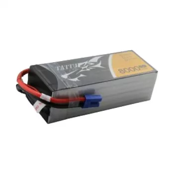 Tattu TAA80006S25E5 baterija 8000mAh 22.2V 25C 6S1P LiPo su EC5 jungtimi