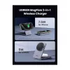 UGREEN W528 belaidis magnetinis 2-in-1 įkroviklis ausinėms ir telefonams, pilka, apsauga nuo trumpojo jungimo ir per žemos įtampos