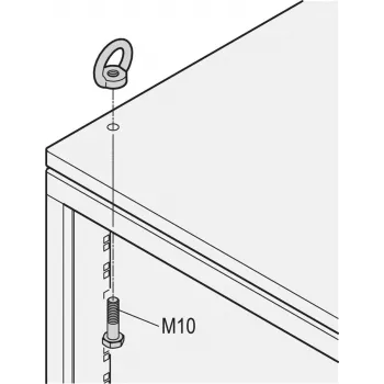 SCHROFF LIFTING EYE KIT M10 4VNT - Rack-Aksesuaras (20117080)