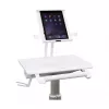 Ergotron Tablet Cart SV10 – Planšetinis vežimėlis planšetei / klaviatūrai, metalinis, baltas, aliuminis, iki 30,5 cm (12 colių) ekranui