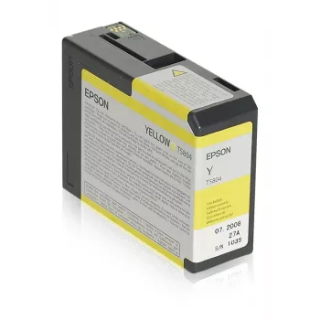Epson T580400 geltonas kasetė, originali, 80 ml