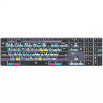 Logickeyboard LKB-RESB-TM-UK belaidė Bluetooth klaviatūra QWERTY, titano pilka