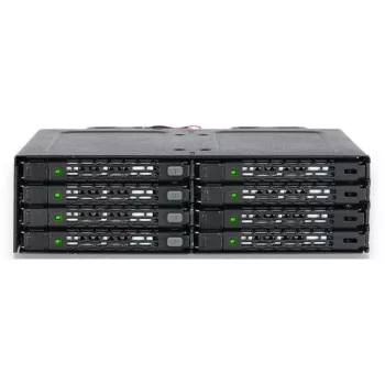ICY DOCK ToughArmor MB998IP-B - 8 vietų 2,5 colio SAS/SATA SSD ir HDD (7 mm) pagrindinė plokštė modulis